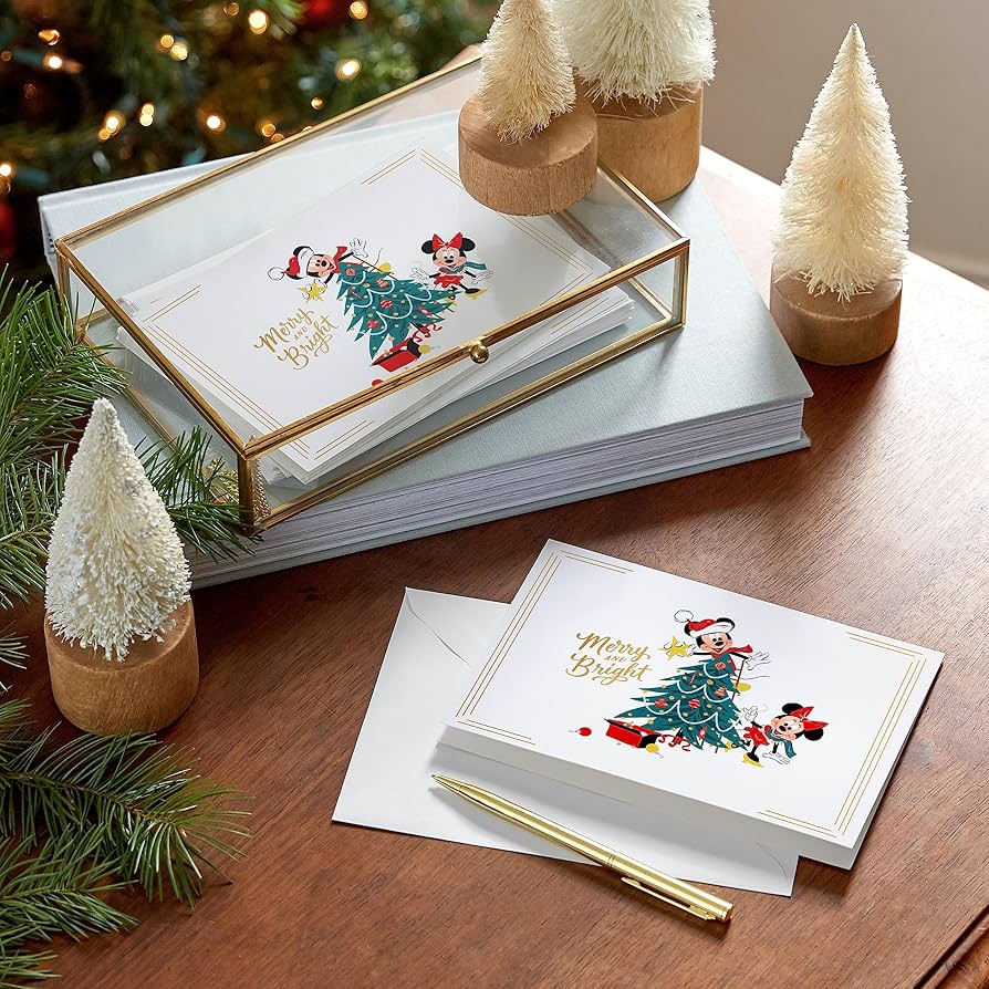 Disney's Christmas Cards 限定アイテム Pack of Disney Christmas Cards, Jolly Joyful Mickey Mouse